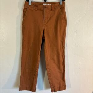 a‎ new day tan cotton pants stretch size 4